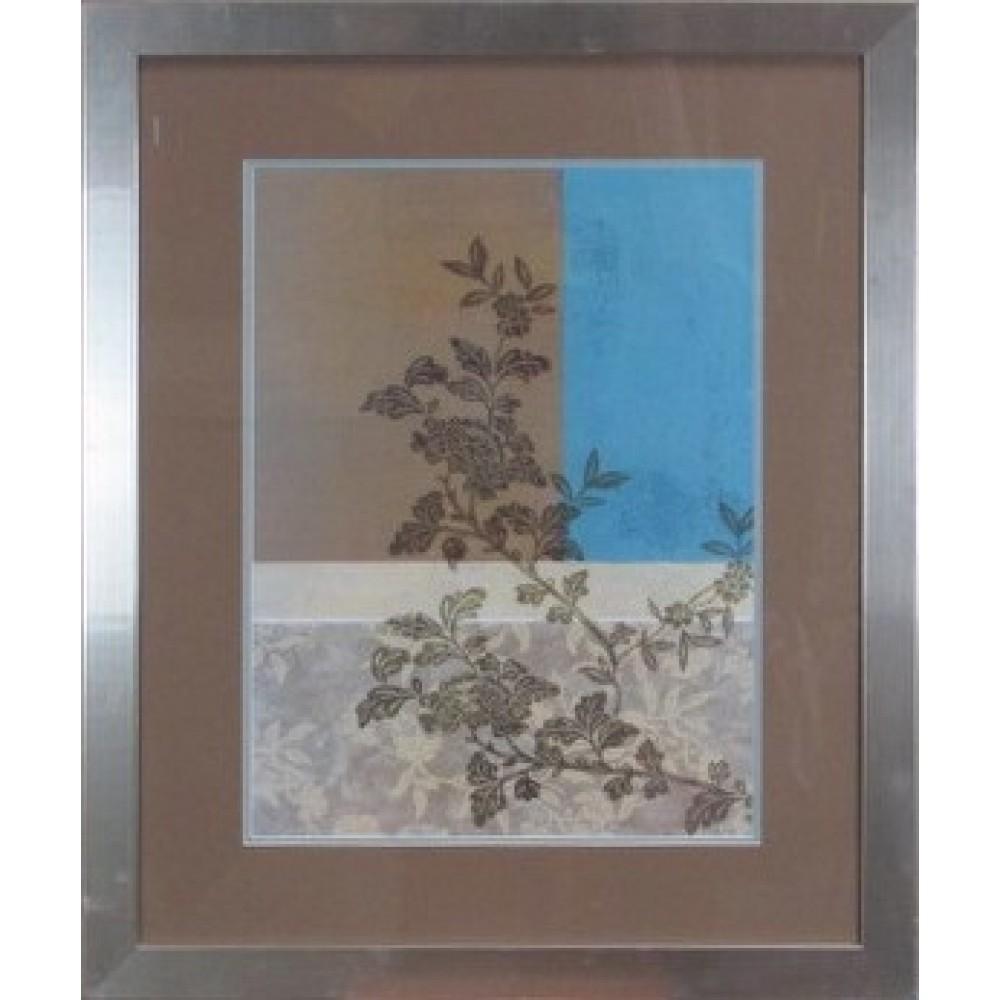 Branch with Leaves Framed Art