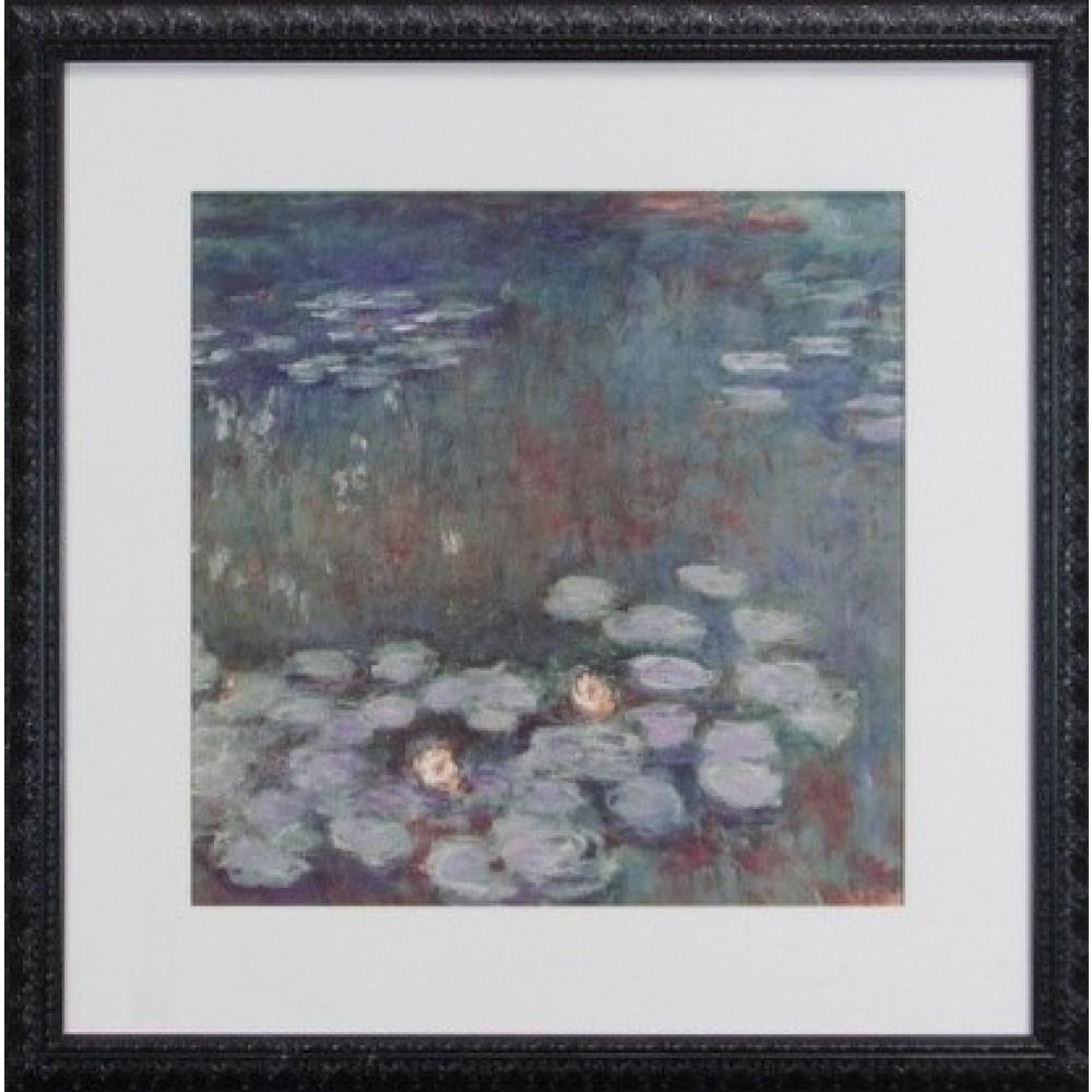 Lilies on Pond Framed Art
