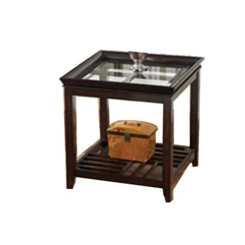 Square End Table Glass Top