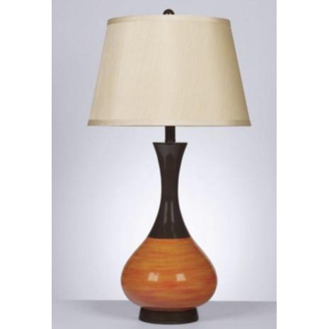 Table Lamp Orange Black