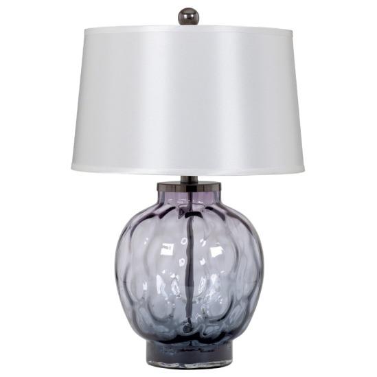 Glass Table Lamp Purple