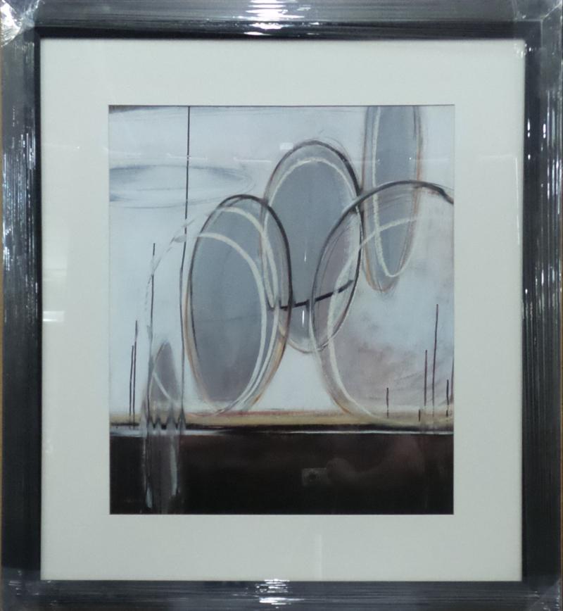 Brown And White Abstract