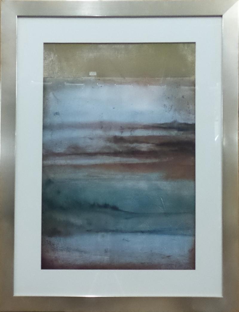 Brown And White Abstract