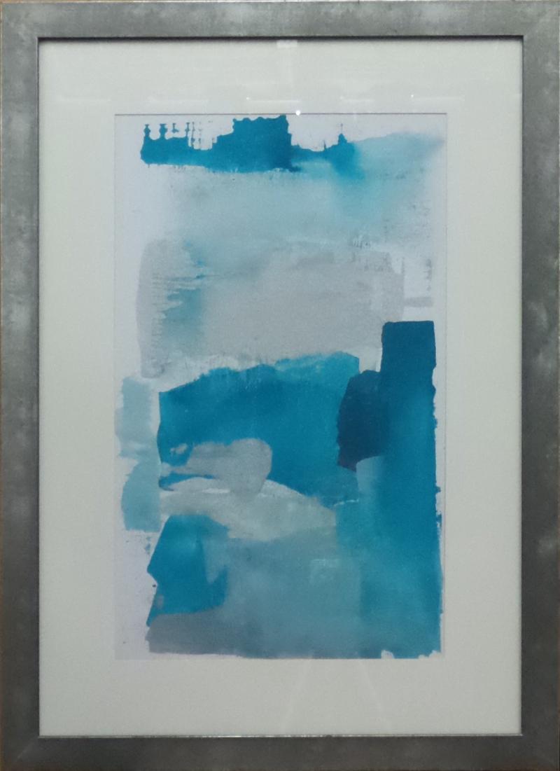 Blue And Grey Abstract