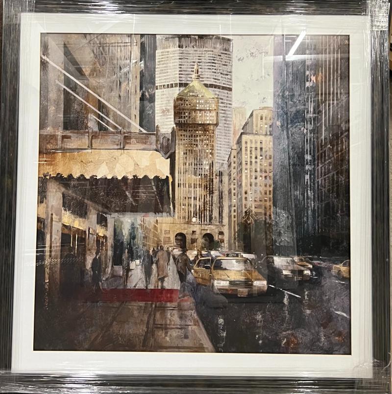 Framed City Street