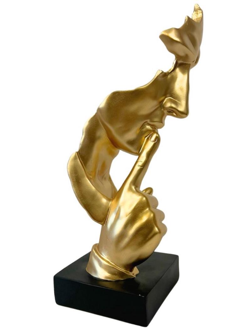 Gold Face Sculpture