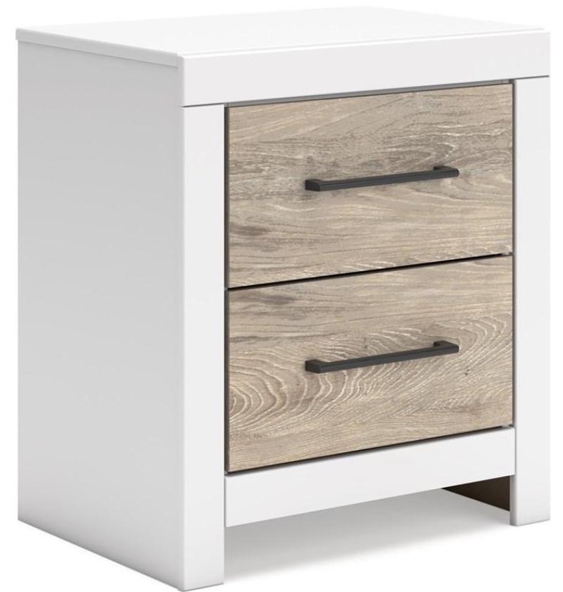 White & Brown Nightstand