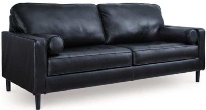 Black Leather Sofa
