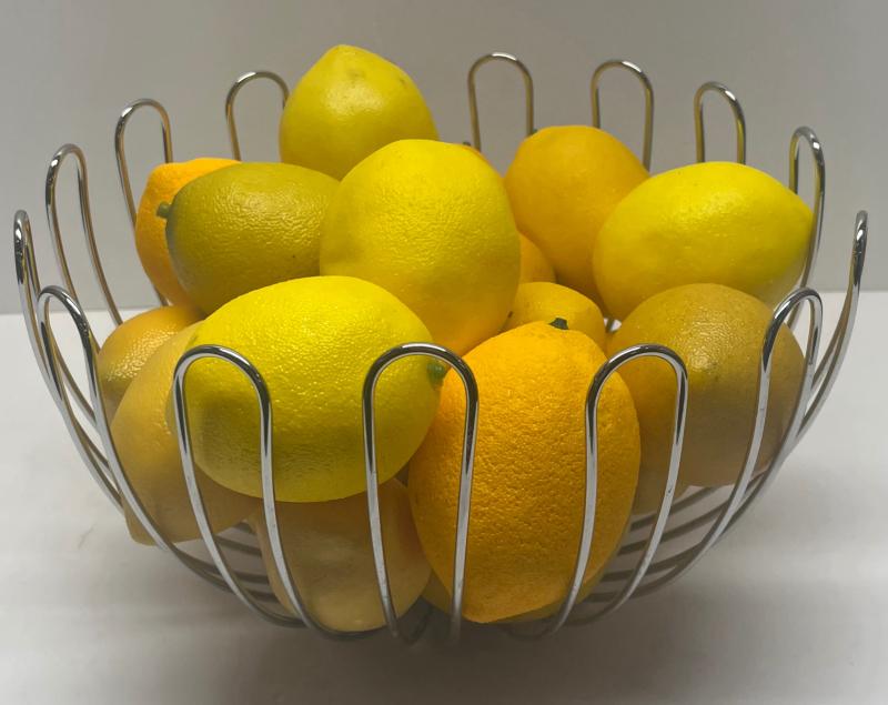 Lemons In Wire Basket