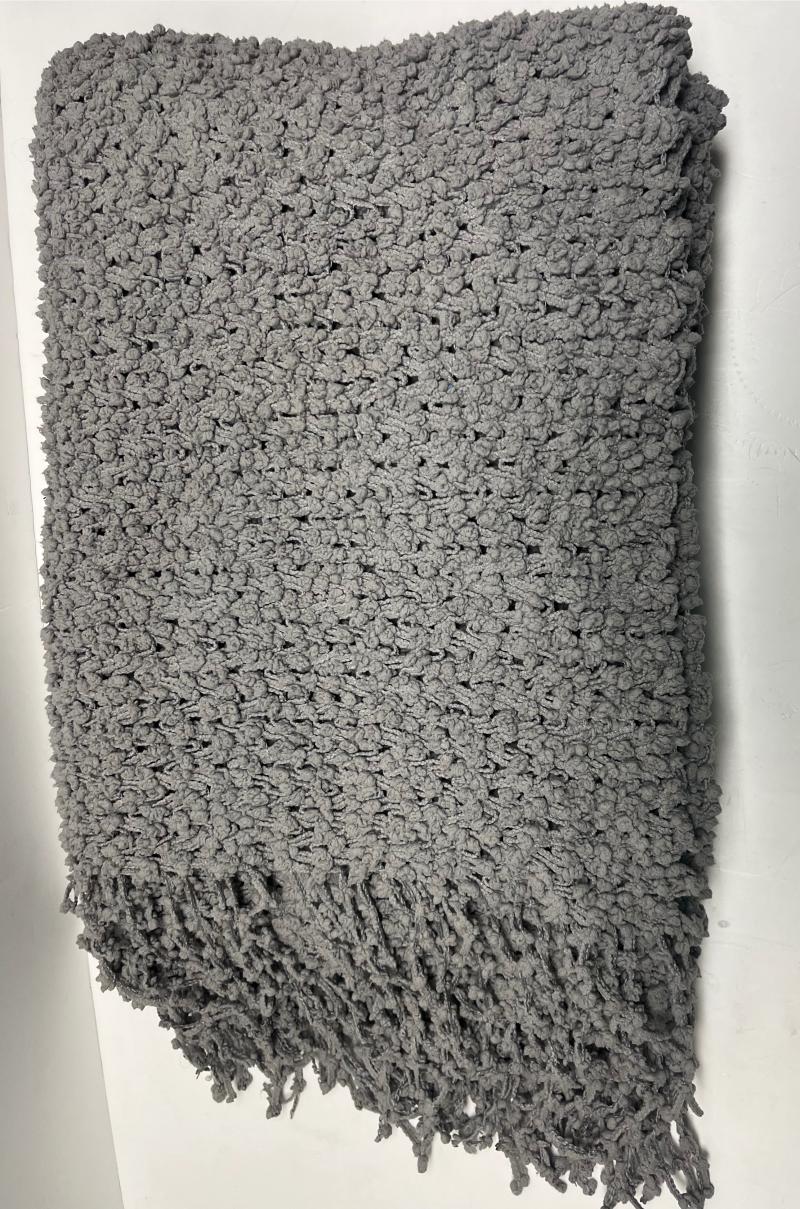 Gray Blanket Throw