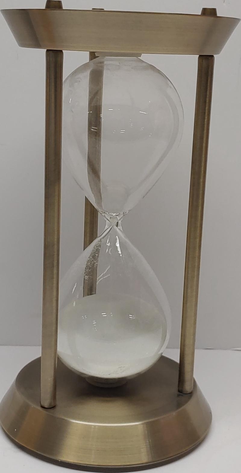 Large Brass Hourglass