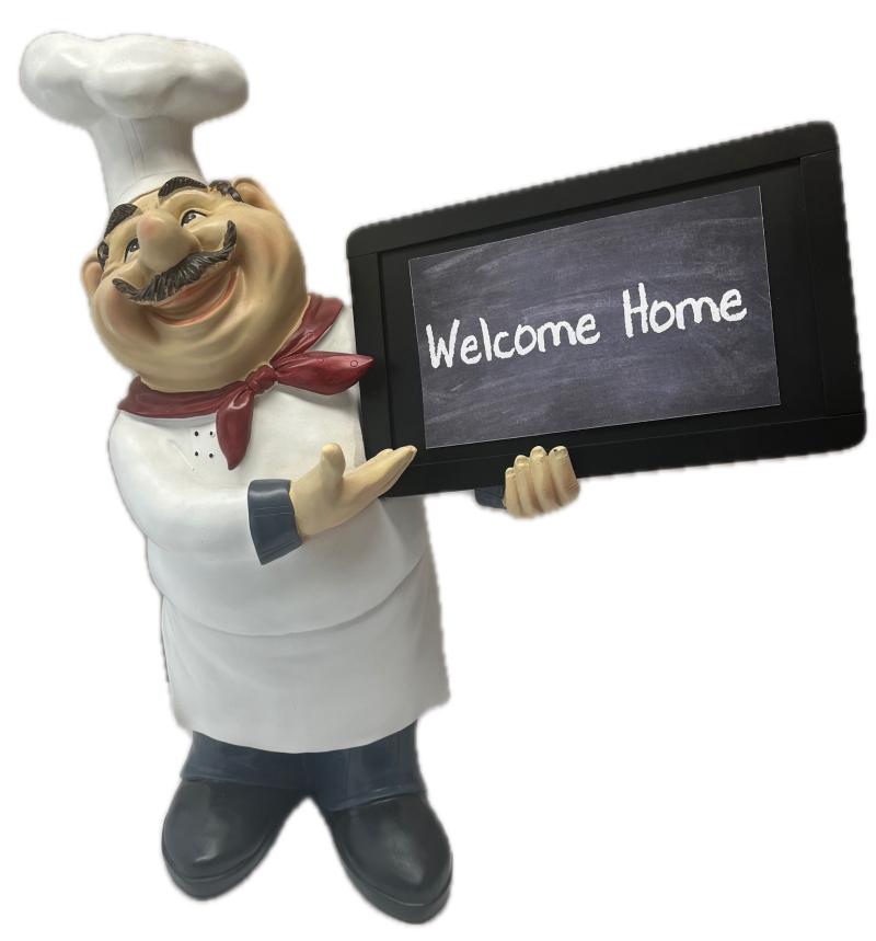 Chef With Sign