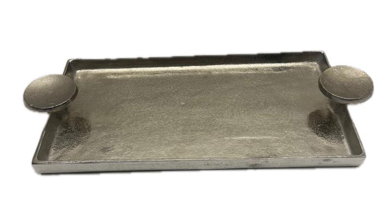 Silver Tray W/round Handles