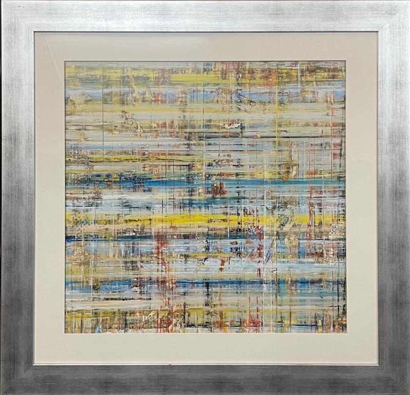 Yellow Blue Abstract