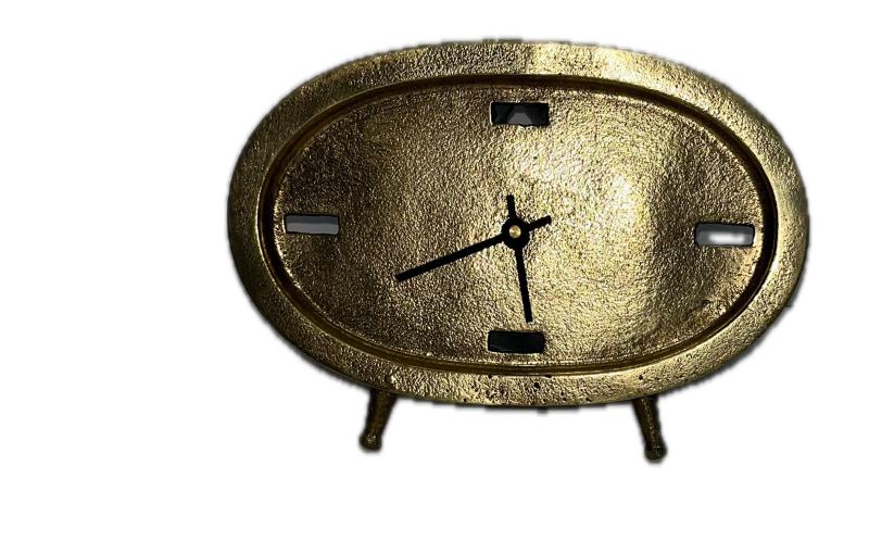 Gold Oval Clock