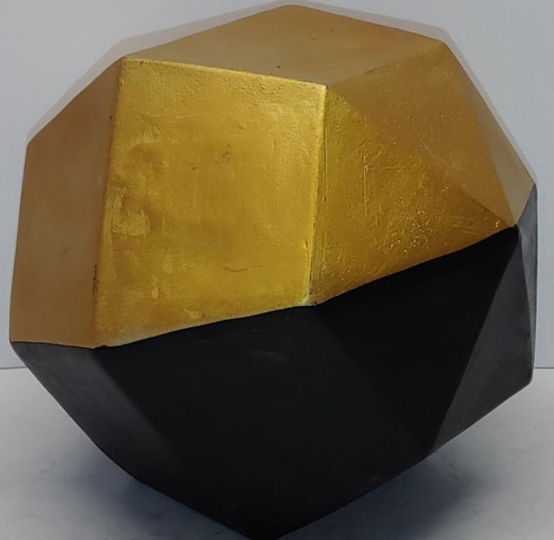 Lg. Geo Bronze Gold Orb