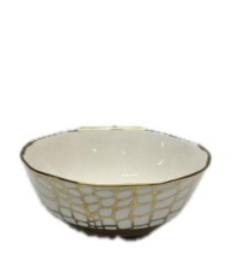 Gold & White Bowl