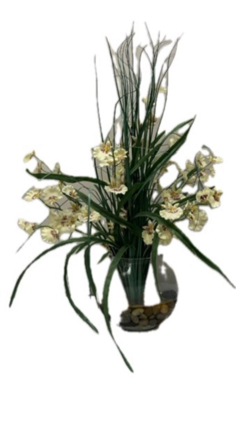 Flowers Arranged In Glass