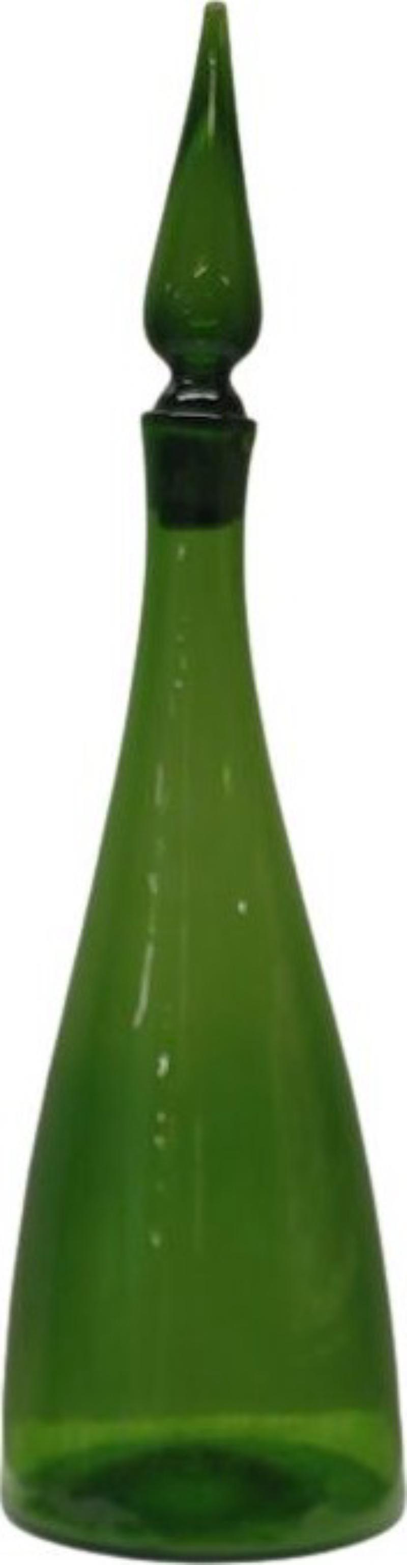 Emerald Green Decanter Bottle 