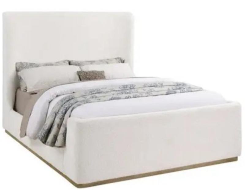 Nubby Ivory King Bed