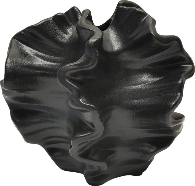 Black Twisty Vase